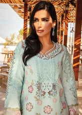 Rang Rasiya Premium Embroidered Lawn 3 Piece Unstitched Suit RR25PS D-RR-09 MAHSA